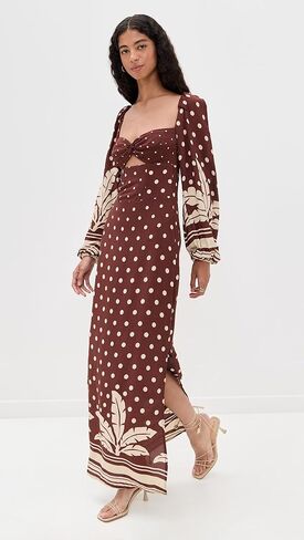 فستان كريب قصير بطبعة شجرة النخيل للنساء in Kuwait