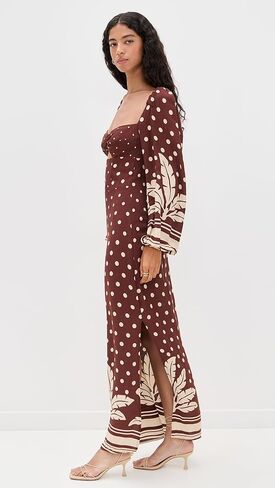 فستان كريب قصير بطبعة شجرة النخيل للنساء in Kuwait