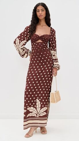 فستان كريب قصير بطبعة شجرة النخيل للنساء in Kuwait