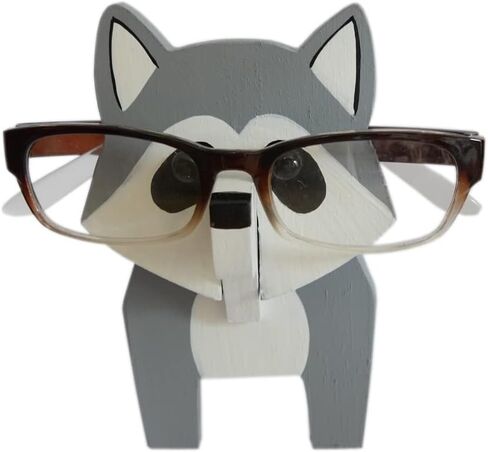 LongJT Puzzle Eyeglass Holder Animal Sunglass Display Stand Home Office Desktop Animal Holiday Decoration Gift (Fox) in Saudi Arabia