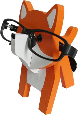 LongJT Puzzle Eyeglass Holder Animal Sunglass Display Stand Home Office Desktop Animal Holiday Decoration Gift (Fox) in Saudi Arabia