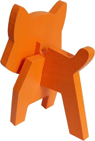 LongJT Puzzle Eyeglass Holder Animal Sunglass Display Stand Home Office Desktop Animal Holiday Decoration Gift (Fox) in Saudi Arabia