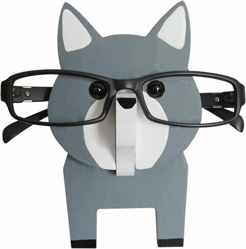 LongJT Puzzle Eyeglass Holder Animal Sunglass Display Stand Home Office Desktop Animal Holiday Decoration Gift (Fox) in Saudi Arabia