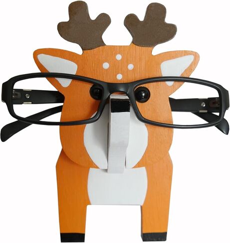 LongJT Puzzle Eyeglass Holder Animal Sunglass Display Stand Home Office Desktop Animal Holiday Decoration Gift (Fox) in Saudi Arabia