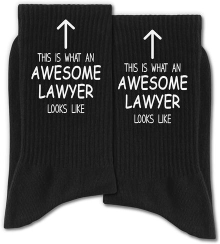 Funny Lawyer Socks， Unique Attorney Gifts for Women and Men in Law in Saudi Arabia