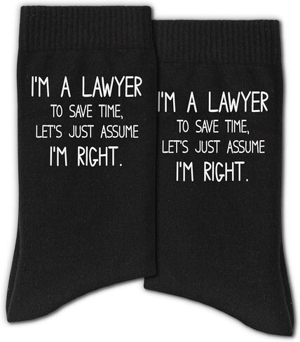 Funny Lawyer Socks， Unique Attorney Gifts for Women and Men in Law in Saudi Arabia