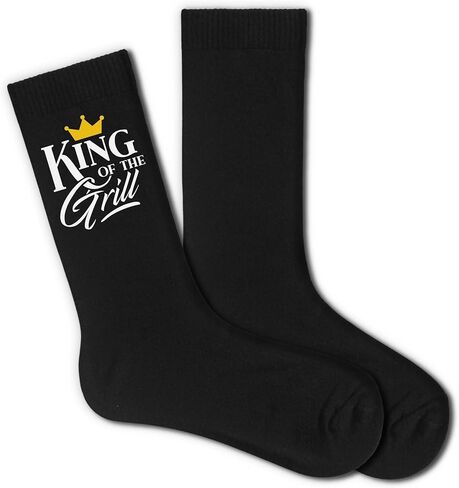 جوارب Grill Master - علامة King of the Grill، هدايا شواء مضحكة للرجال - هدية شواء رائعة للأب والزوج والأخ (139) in Kuwait