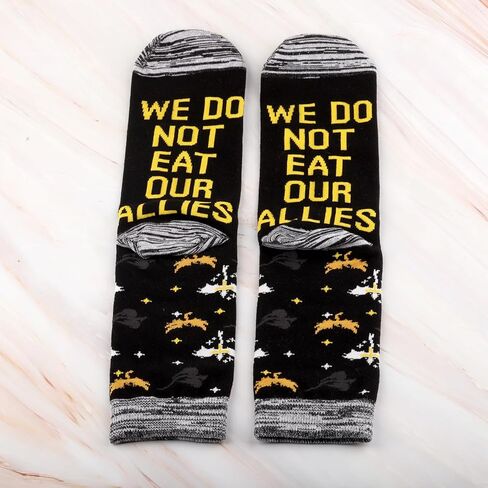 MNIGIU Dragon Readers Gift 2 Pairs We Do Not Eat Our Allies Socks Fantasy Bookish Gift Book Lover Socks Book Nred Merch in Saudi Arabia