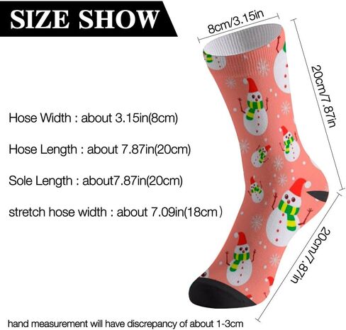 Christmas Socks for Men Women Non Slip Gnomes Snowman Xmas Tree Compression Crew Sock Novelty Funny Casual Stockings in Saudi Arabia