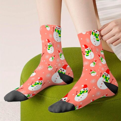 Christmas Socks for Men Women Non Slip Gnomes Snowman Xmas Tree Compression Crew Sock Novelty Funny Casual Stockings in Saudi Arabia