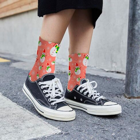 Christmas Socks for Men Women Non Slip Gnomes Snowman Xmas Tree Compression Crew Sock Novelty Funny Casual Stockings in Saudi Arabia