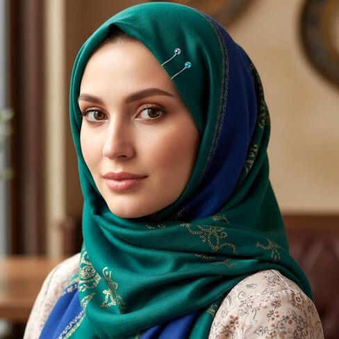 36PCS Hijab Pins Clips for Women, 12 Colors Muslim Hijabs Scarf Pin Pearl Headscarf Safety Pins Buttons for Scarves Shawl Sweater Brooch Pin Boutonniere Wedding Dress Accessories in Saudi Arabia