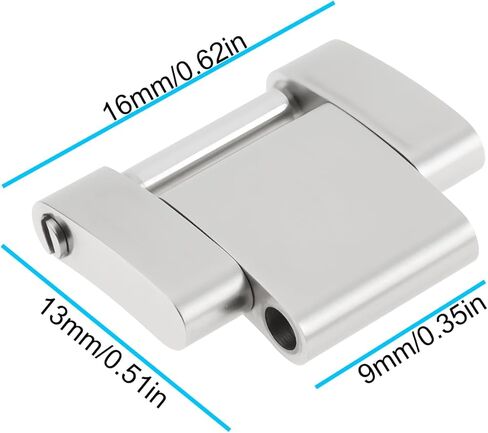 ECSiNG 16mm Stainless Steel Bracelet Replacement Compatible with Rolex Oyster Bracelet with Screw in Saudi Arabia