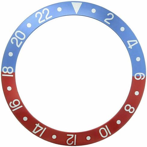 إطار Ewatchparts Pepsi تلاشى متوافق مع ساعة رولكس القديمة GMT 1675 1680 16750 أزرق / أحمر in Kuwait