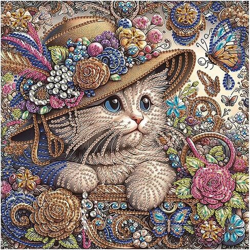 Hill Froeistung Shape Fecy Valentine Day Diamond Art Painting Kits للبالغين ، ومجموعات Love Diamond Paints للمبتدئين ، وأطقم فنون الماس للديكور المنزلي 12 × 12 بوصة/30 × 30 سم in Kuwait