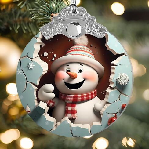 Christmas Ornaments 2025 – Elegant Holiday Decoration, Collectible Christmas Ornaments for Tree, Acrylic Suncatcher Gifts Exchange, Unique 2025 Xmas Ornaments for Christmas Tree,Christmas Decoration in Saudi Arabia