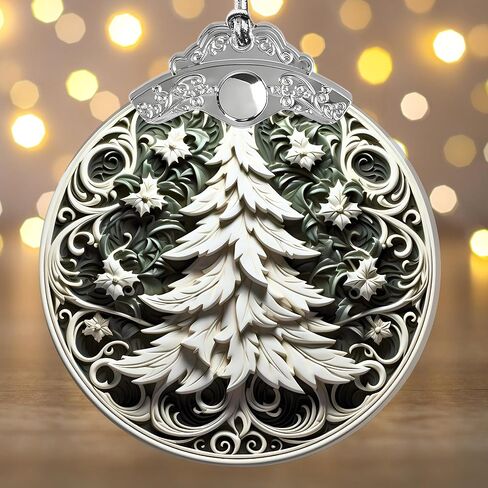 Christmas Ornaments 2025 – Elegant Holiday Decoration, Collectible Christmas Ornaments for Tree, Acrylic Suncatcher Gifts Exchange, Unique 2025 Xmas Ornaments for Christmas Tree,Christmas Decoration in Saudi Arabia
