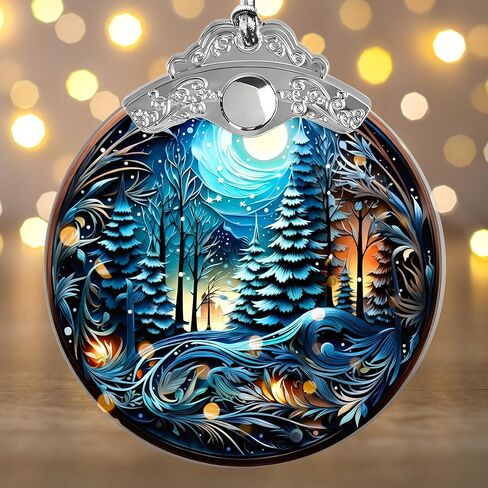 Christmas Ornaments 2025 – Elegant Holiday Decoration, Collectible Christmas Ornaments for Tree, Acrylic Suncatcher Gifts Exchange, Unique 2025 Xmas Ornaments for Christmas Tree,Christmas Decoration in Saudi Arabia