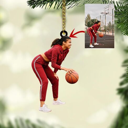 Customized Photo Ornament for Xmas Tree 2D, Personalized Christmas Ornament with Photo, Xmas Family Friend Gifts, Custom Picture Family Christmas Ornament 2025, Hanging Christmas Decor in Kuwait