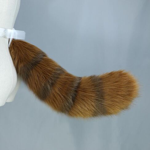 Fluffy Raccoon Ears Headband Animal Ears Headdress Raccoon Tail for Cosplay Party Performance Costume Accessories in Saudi Arabia