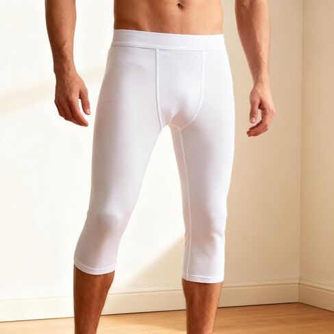 Mans Leggings Compression High Waist Athletic Pants Stretchable and Comfortable Workout Tights Fitness Running and Gym in Saudi Arabia