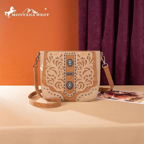 Montana West Crossbody Bags for Women Western Tooled Embroidered Purse in Kuwait