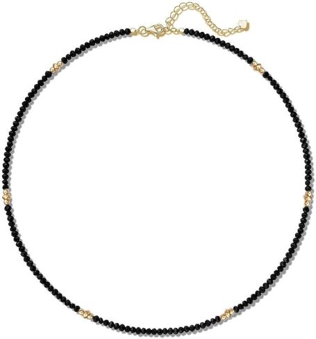 Blue Turquoise Amazonite Beaded Necklace Gemstone Gold Boho Strand Women Jewelry 16inch in Saudi Arabia