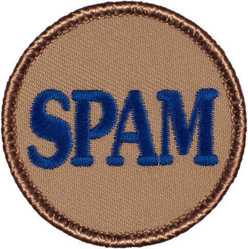 SPAM Patrol Patch - 2" Diameter Round Embroidered Patch (Sew-on) in Saudi Arabia