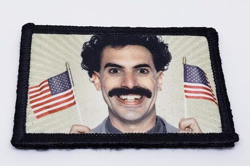 Redheaded Tshirts - Borat Morale Patch Made in The USA! 2x3 Hook and Loop Funny in Saudi Arabia