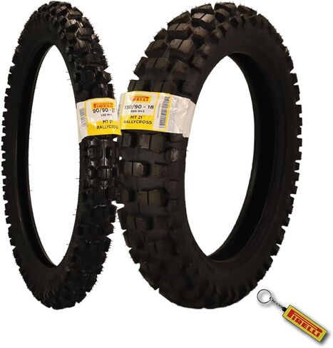 Pirelli MT 21 Rallycross 90/90-21 إطار الدراجات النارية الأمامية-DOT معتمدة ، والرياح المزدوج/ENDURO ، وعدوانية عدوانية للطرق الوعرة والتجمع ، والقبضة عالية الأداء ، ومغامرة ودراجات تراب in Kuwait