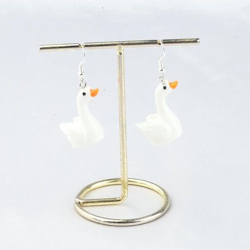 CENWA Funny Goose Earrings Goose Game Lover Gift Animal Dangle Earrings Gift for Goose Lover in Saudi Arabia