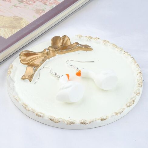 CENWA Funny Goose Earrings Goose Game Lover Gift Animal Dangle Earrings Gift for Goose Lover in Saudi Arabia