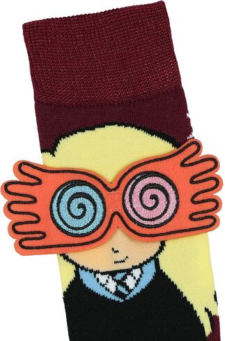 Harry Potter Socks Luna Lovegood 3D Spectrespecs Glasses Mid-Calf Crew Socks 1 Pair Fits Shoe Size 8-12 in Saudi Arabia