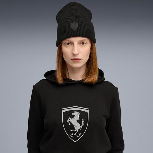 PUMA Standard Scuderia Ferrari Race Pro Mid Crown Beanie, Black AH25 in Saudi Arabia