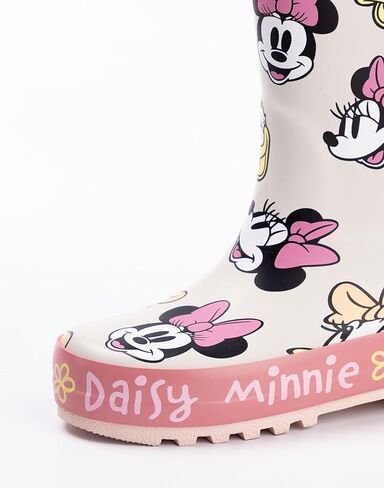 Disney Minnie Mouse & Daisy Duck Girls Pink Waterproof Boots with Handles | Easy Pull-On Design Rainy Weather in Saudi Arabia