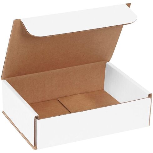 AVIDITI Corrugated Mailing Mailer Boxes Small 8" x 4" x 4" (50 Pack) Cardboard Shipping Box for Packaging Moving Packing Storage - White, 50 Pack in Saudi Arabia