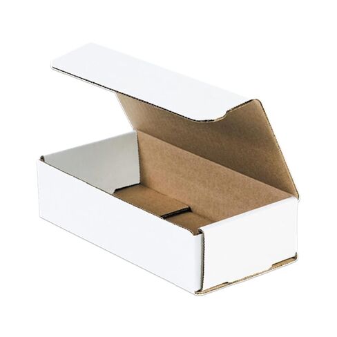AVIDITI Corrugated Mailing Mailer Boxes Small 8" x 4" x 4" (50 Pack) Cardboard Shipping Box for Packaging Moving Packing Storage - White, 50 Pack in Saudi Arabia