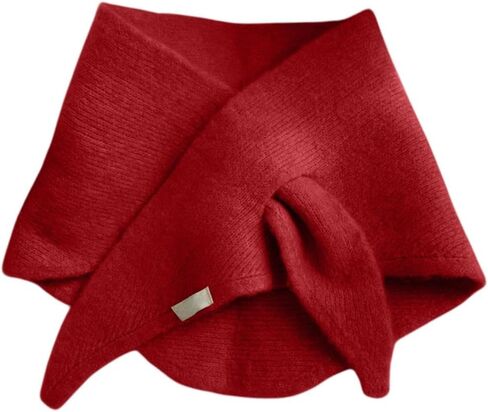 1Pc Women's Fashion Knitting Shawl Wrap Solid Color Triangular Striped Knotted Poncho Blanket Autumn Winter Universal Size Scarf Cardigan in Saudi Arabia