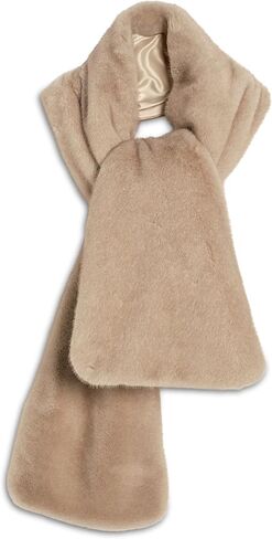 Free People Women's Snow Angel Faux Fur Scarf Ivory One Size in Saudi Arabia