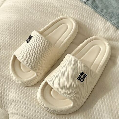 Bathroom Slippers for Men Women,Shower Shoes Thickened,Slippers Indoor Home Beach Non Slip Anti-Slip Quick Drying Pool Slides,White in Saudi Arabia