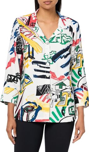 Ali Miles womens Woven Button Front Tunic for Women in Saudi Arabia