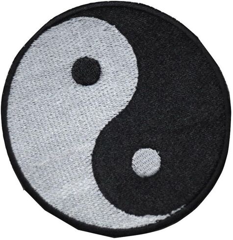 TrendyLuz Yin Yang Taoism Dual Balance مطرز بخطاف وحلقة in Saudi Arabia