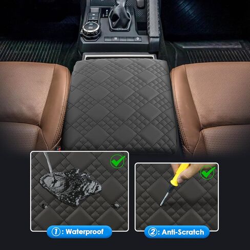 2024 2025 تغطية وحدة تحكم مركز Exinox EV لـ Chevy Equinox EV (LT/RS) ، Comfy & Cushion Leather Chevy Exhinox EV Arms Cover 2025 Chevy Equinox EV (PATDED) in Kuwait