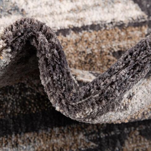 Unique Loom Eco Southwestern Collection Area Rug - Springdale (Runner 2' 0" x 6' 0", Charcoal Gray/Ivory) in Saudi Arabia