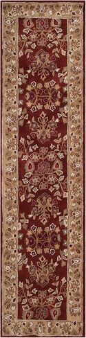 سجادة SAFAVIEH Total Performance Collection - 2'3" x 9'، صدأ وأخضر، شرقية بخطاف يدويًا، لا تتساقط وسهلة العناية، مثالية للمناطق ذات الحركة العالية في غرفة المعيشة وغرفة النوم (TLP721B) in Kuwait
