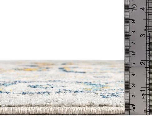 Rugs.com Madeline Vintage Collection Rug – 16 Ft Runner Teal Medium-Pile Rug Perfect for Hallways, Entryways in Saudi Arabia