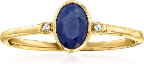 Pure Collection by Ross-Simons Gemstone and Diamond-Accented Ring in 14kt Yellow Gold in Saudi Arabia