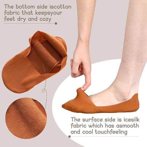 16 Pairs No Show Socks for Women Bulk Low Cut Liners Silk Non Slip Invisible Hidden Footies Socks for Loafer Flats in Saudi Arabia