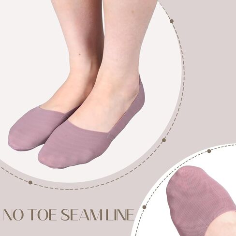 16 Pairs No Show Socks for Women Bulk Low Cut Liners Silk Non Slip Invisible Hidden Footies Socks for Loafer Flats in Saudi Arabia