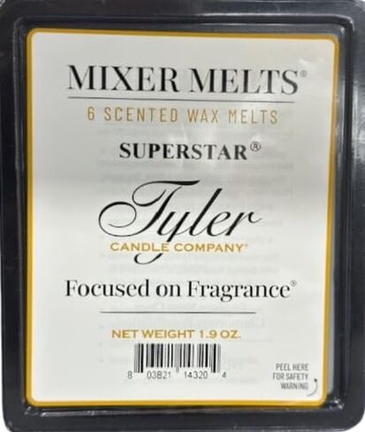 Tyler Candles Company - Mixer Melts - Superstar Fragrance - 1.9oz (Pack of 3) in Saudi Arabia